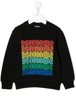 DSQUARED2 KIDS sweat à logo imprimé - Noir