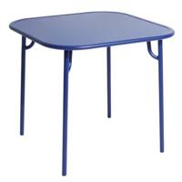 Petite Friture Week-end tuintafel 85x85 met dicht blad blauw