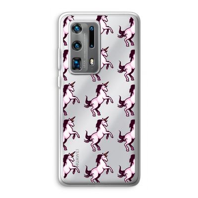 Musketon Unicorn: Huawei P40 Pro Plus Transparant Hoesje