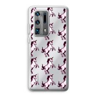 Musketon Unicorn: Huawei P40 Pro Plus Transparant Hoesje