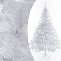 Kunstkerstboom, wit, 150 cm, kerstboom, met standaard - thumbnail