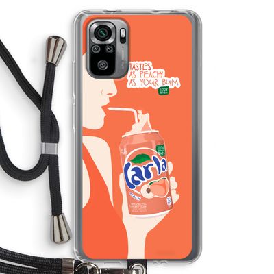 Peach please!: Xiaomi Redmi Note 10S Transparant Hoesje met koord