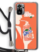 Peach please!: Xiaomi Redmi Note 10S Transparant Hoesje met koord