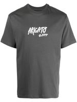 Axel Arigato t-shirt à logo imprimé - Gris