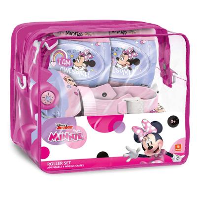 Mondo Disney minnie rolschaatsen met beschermset
