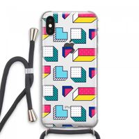 8-bit N°7: iPhone XS Max Transparant Hoesje met koord