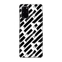 Zwarte vegen: Volledig geprint Samsung Galaxy S20 Plus Hoesje