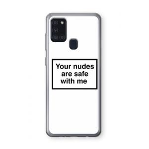 Safe with me: Samsung Galaxy A21s Transparant Hoesje