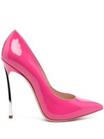 Casadei escarpins Blade 120 mm à fini verni - Rose