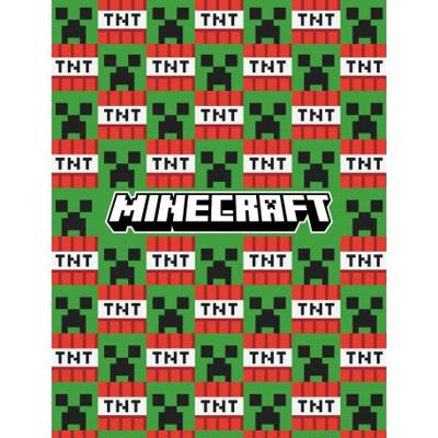Minecraft fleece deken TNT creeper 130 x 170 cm