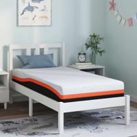 Matrassen Wit, Grijs 80 x 160 cm 100% polyester jacquard stof