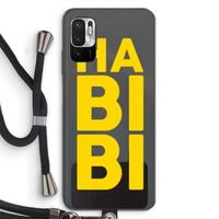 Habibi Majorelle : Xiaomi Redmi Note 10 5G Transparant Hoesje met koord