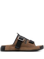 Stone Island Shadow Project claquettes à brides croisées - Marron Stone Island Shadow Project claquettes à brides croisées - Marron