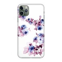 Waterverf bloemen: Volledig geprint iPhone 11 Pro Max Hoesje