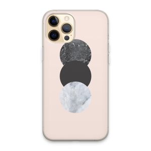 Marmeren cirkels: iPhone 13 Pro Max Transparant Hoesje