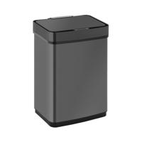 Sensor prullenbak - 50 L - zwart - rechthoekig