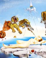 Kunstdruk Salvador Dali - Une seconde avant l&apos;eveil 60x80cm
