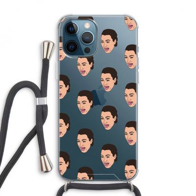 Ugly Cry Call: iPhone 12 Pro Max Transparant Hoesje met koord