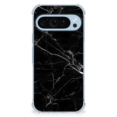 Google Pixel 9 | 9 Pro Anti-Shock Hoesje Marmer Zwart - Origineel Cadeau Vader Google Pixel 9 | 9 Pro Anti-Shock Hoesje Marmer Zwart - Origineel Cadeau Vader