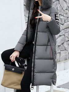 Hoodie Plain Loose Casual Padded Jacket