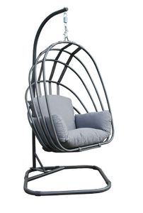 Suez foldable swing chair royal grey