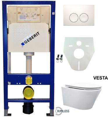 Wiesbaden Geberit UP 100 Vesta Rimless wc+ Flatline zitt.+ Delta 21 wit Wiesbaden Geberit UP 100 Vesta Rimless wc+ Flatline zitt.+ Delta 21 wit