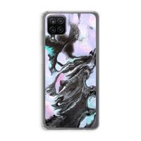 Pastel zwart: Samsung Galaxy A12 Transparant Hoesje