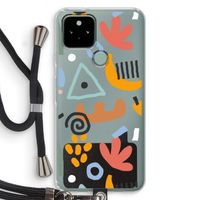 Abstract: Pixel 5 Transparant Hoesje met koord Abstract: Pixel 5 Transparant Hoesje met koord