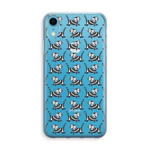 Zwarte poes: iPhone XR Transparant Hoesje