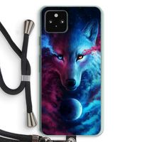 Where Light And Dark Meet: Pixel 5a 5G Transparant Hoesje met koord