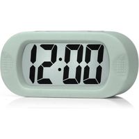 JAP AP17 digitale wekker - Stevige alarmklok - Met snooze en verlichtingsfunctie - Rubber - Pastelle groen
