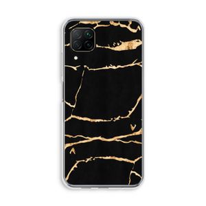 Gouden marmer: Huawei P40 Lite Transparant Hoesje