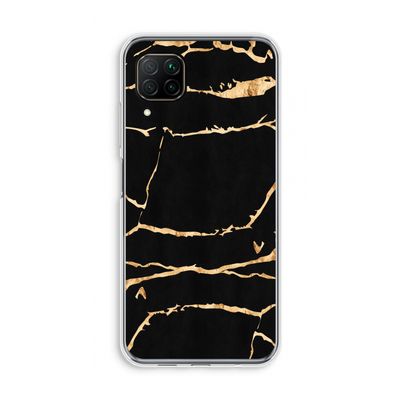 Gouden marmer: Huawei P40 Lite Transparant Hoesje