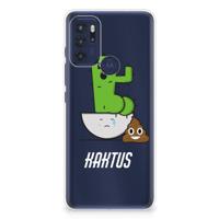 Motorola Moto G60s Telefoonhoesje met Naam Cactus Poo