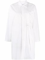 AMBUSH robe-chemise oversize à taille nouée - Blanc