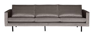 WOOOD Bank 3-zits 'Rodeo' Velvet, kleur Taupe