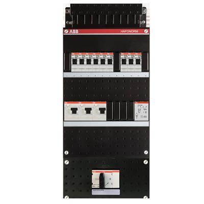 ABB Groepenkast Hafonorm - 9x achter 3x30mA + T + HS 3-f Installatiekast - 1SPF006907F0699