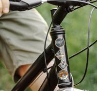 Ontwerp van fietsdecor fiets sticker