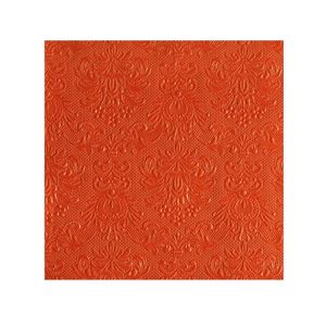 Luxe servetten barok patroon oranje 3-laags 45x stuks