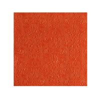 Luxe servetten barok patroon oranje 3-laags 45x stuks - thumbnail