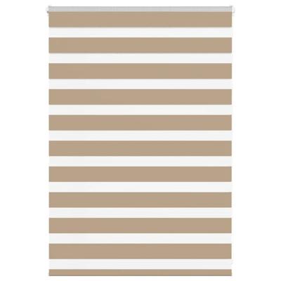 Zebra Blind 115x100 cm stofbreedte 110,9 cm polyester zandbruin