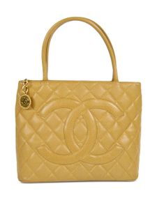 CHANEL Pre-Owned sac cabas Medallion (2000) - Tons neutres