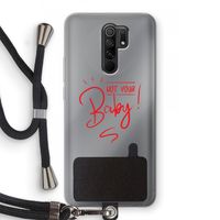 Not Your Baby: Xiaomi Redmi 9 Transparant Hoesje met koord