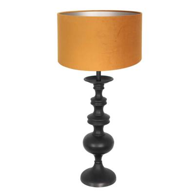 Steinhauer Klassieke schemerlampLyons C met gouden velours kap - 3484ZW