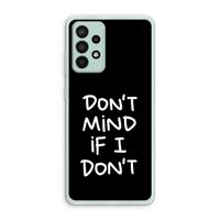 Don't Mind: Samsung Galaxy A52s 5G Transparant Hoesje