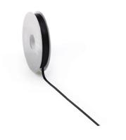 Satijnlint PREMIUM Double face 6mm x 50 meter black