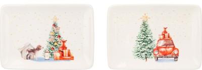 Plate 25X17 cm Christmas 2ass - Nampook