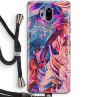 Pink Orchard: LG G7 Thinq Transparant Hoesje met koord