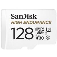 SanDisk MicroSDHC High Endurance 128GB incl SD adapter Micro SD-kaart Wit SanDisk MicroSDHC High Endurance 128GB incl SD adapter Micro SD-kaart Wit