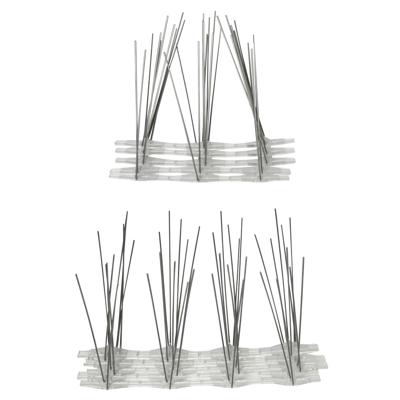 Antiklimstrips vogelpinnen - 20x - metaal - 165 cm - inbraakbeveiliging